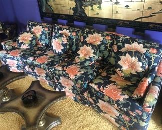 floral sofa