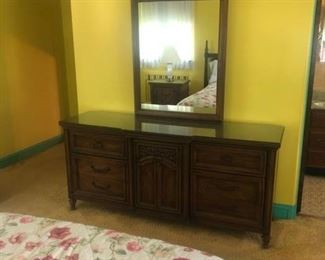 dresser with mirror