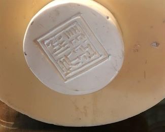 Resin Faux Ivory Incense Burner