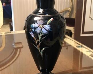 Black Floral Vase