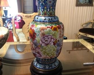 Cloisonne Enamel Brass Vase