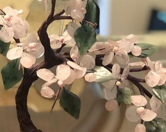 Japanese Cherry Blossom Jade Stone Bonsai Tree