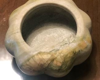 Soapstone Pumpkin Trinket Box
