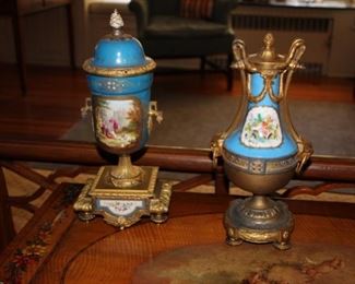 Hand painted porcelains - Sevres?