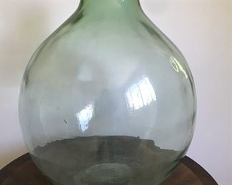 Price: $40. Extra large green glass jar.  Condition is very good without chips or cracks. 23H x 14W