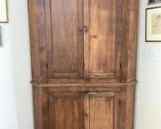 Make an offer: was $250. Large antique corner cupboard. 79H x 46W x 21D. Condition is good or better.