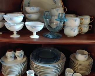 Hand painted China, complete luncheon set.