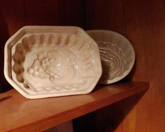 Early yellow ware food molds