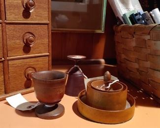 Many interesting pieces of treenware