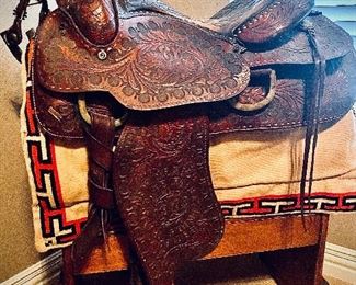 Own this gorgeous High point trophy saddle- simply follow this link to bid-
https://www.estatesales.net/TX/Weatherford/76086/marketplace/26689