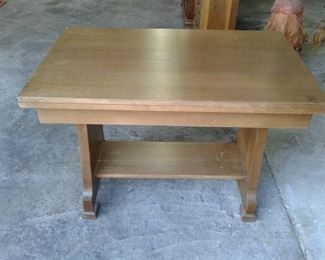 Solid Wood Table with Drawer
