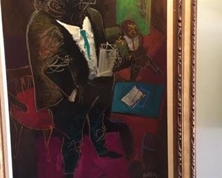 William Gropper Oil on board
29.5" x 21.5" $7500.