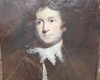 Joshua Reynolds (1723-1792)
Study portrait of David Garrick -
Oil on paper on board 25.75"x20" $7,500.