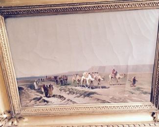 Louis Pisani 19th century oil on canvas
Titled Caravana 25.75" x 17.25" $4,250.