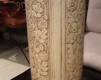 Weller Huge Pottery UMBRELLA STAND ? 26" high $225.