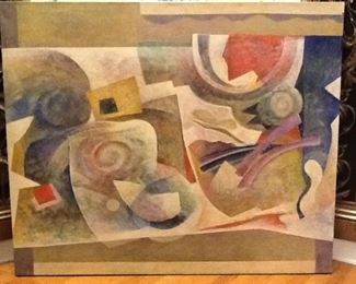 Original Abstract Oil Painting $2500. 40"tall 48" long