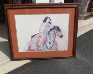 Large Artwork Southwestern WATERCOLOR 24" high 36" wide $950.