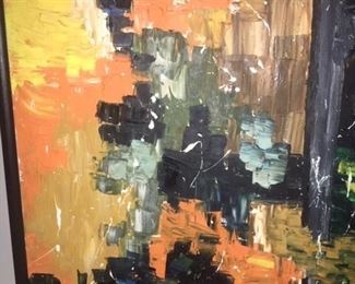 Abstract oil on canvas 24"x30" $750.00