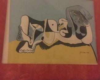 Picasso print 13'x11" $750.