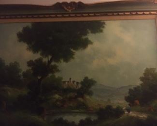 Oil on canvas landscape by Toni Bordignon (b. 1927) 36"x24" $800.