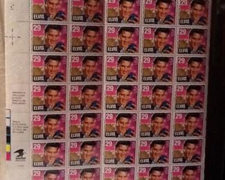 Original one Page Elvis Presley U.S. Postage Stamps $250.