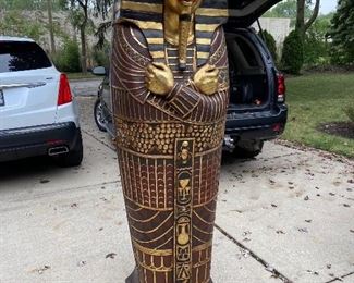 King Tut mummy Bookcases or Bar Cases Great for library room. $695. Ea