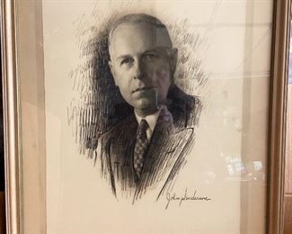 Artist drawn portrait. $200.