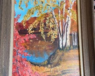 20 x 26. Oil on board. $375.
