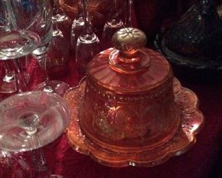 Carnival Glass Large Covered Dish $75.