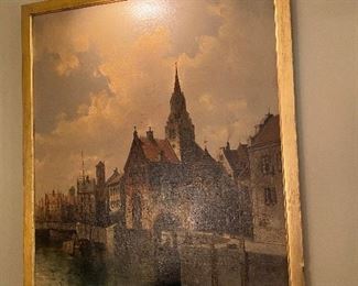 August Siegen 19th Century Oil on Canvas