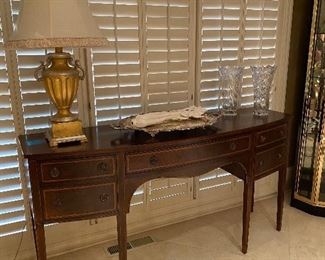 Mahogany Banded Inlay Sideboard