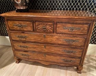 Heritage Oak 6 Drawer Chest