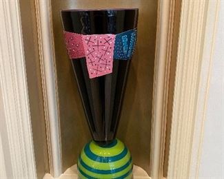 Large Art Glass Vase