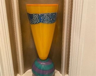 Large Art Glass Vase