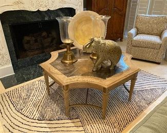 Zinc Top Coffee Table