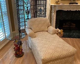 Custom Upholstered Chaise Lounge