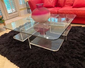 Lucite Coffee Table