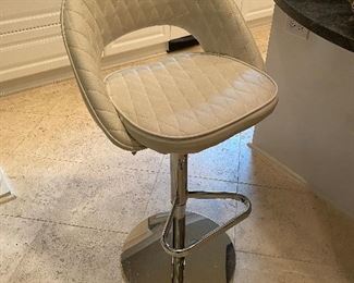 Set of 4 Adjustable Height Swivel Bar Stools by Sunpan