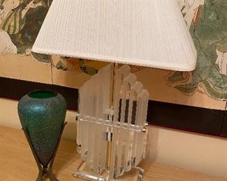 Lucite Lamp