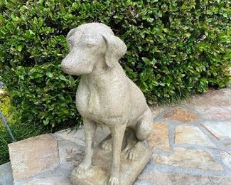Pair of Concrete Dogs