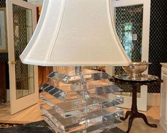 Lucite Lamp