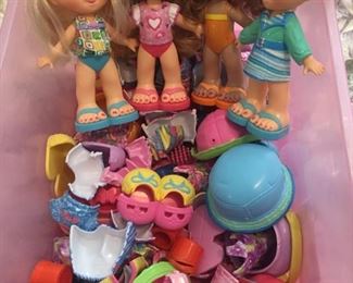 Fisher Price Snap N Style Dolls/Clothes