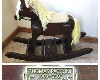Thomas Pacconi Wooden Rocking Horse