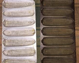 Cast Iron and Aluminum Cornbread Pans