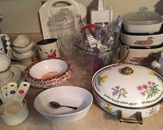 Assorted China and Kitchen Items