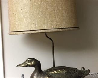 Brass Duck Lamp