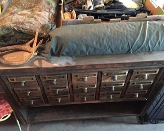 Old Card File Cabinet
