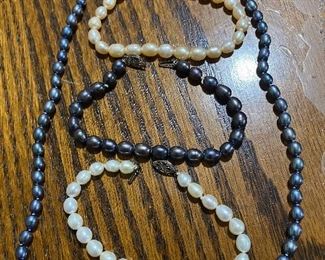 Pearl Bracelets and Necklace
