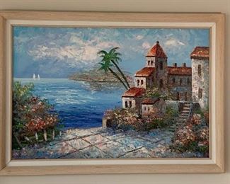 Mediterranean Sea Scape Painting