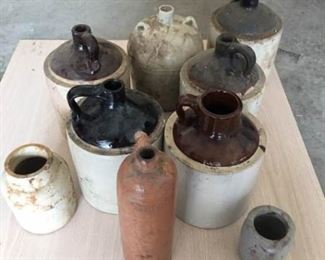 Old Time Moonshine Jugs